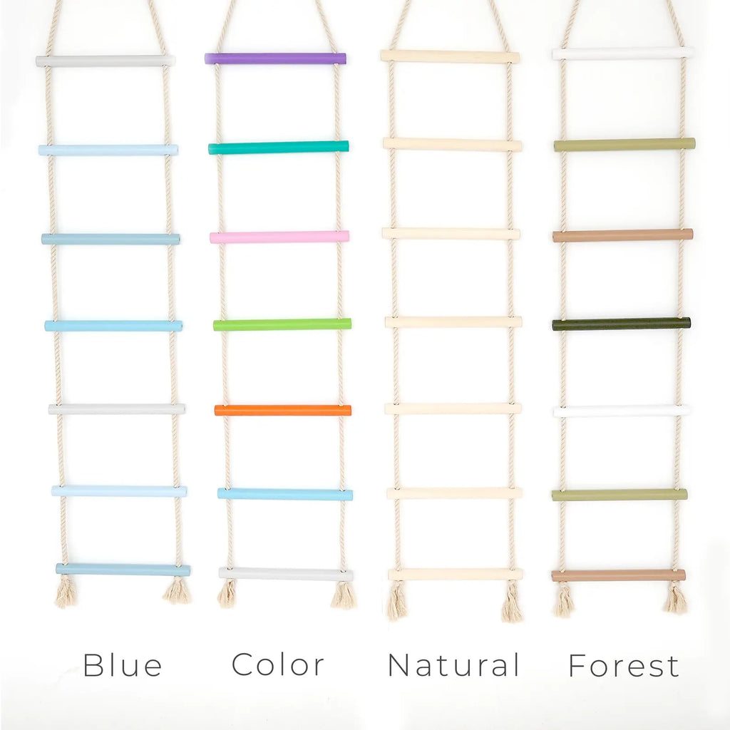 Buylyft Rope Ladder with Wooden Rungs & Premium Soft Cotton Ropes for BuyLyft Wall-Mounted Climber