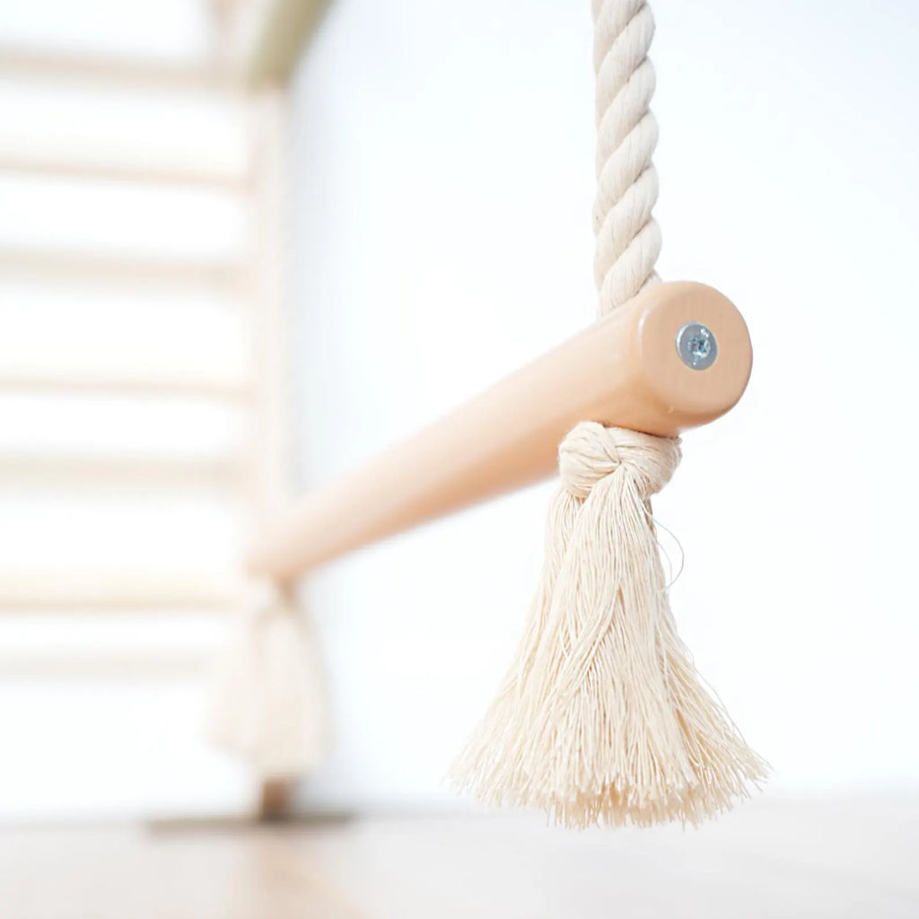 Buylyft Rope Ladder with Wooden Rungs & Premium Soft Cotton Ropes for BuyLyft Wall-Mounted Climber