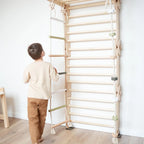 Buylyft Rope Ladder with Wooden Rungs & Premium Soft Cotton Ropes for BuyLyft Wall-Mounted Climber