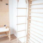Buylyft Rope Ladder with Wooden Rungs & Premium Soft Cotton Ropes for BuyLyft Wall-Mounted Climber