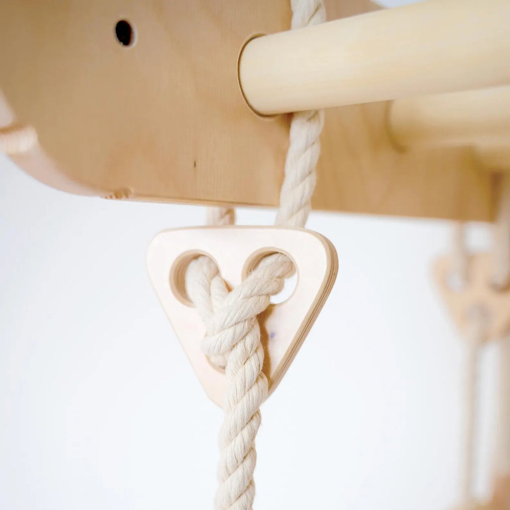 Buylyft Rope Ladder with Wooden Rungs & Premium Soft Cotton Ropes for BuyLyft Wall-Mounted Climber