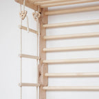 Buylyft Rope Ladder with Wooden Rungs & Premium Soft Cotton Ropes for BuyLyft Wall-Mounted Climber